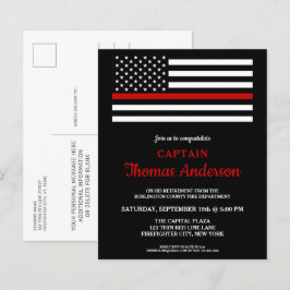 Cartão-postal de Aviso de Reforma para Bombeiros d