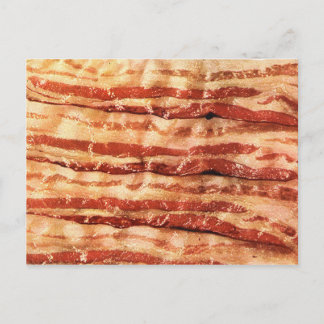 cartão postal de bacon