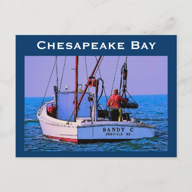 Cartão postal de Baía Chesapeake (Frente)