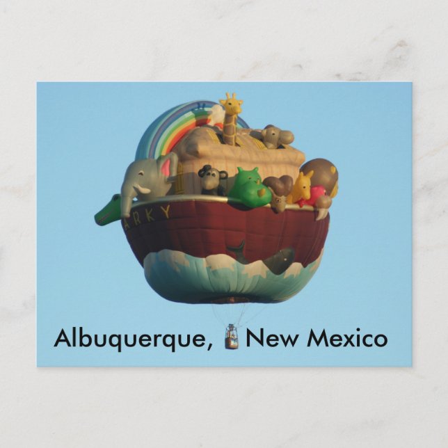 Cartão postal de Balão de Ar Quente Arky (Frente)