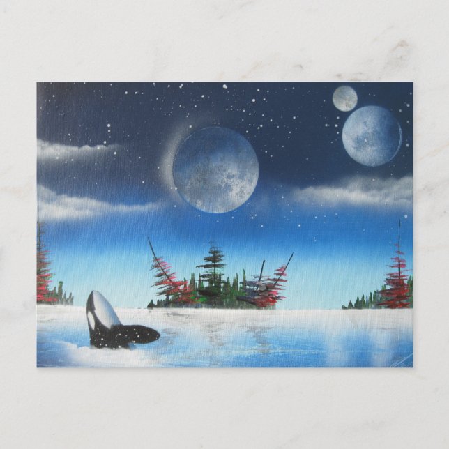 Cartão postal de baleia (Frente)