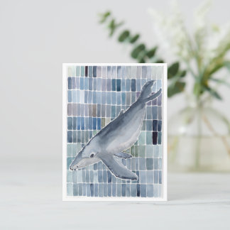 Cartão postal de Baleia Humpback