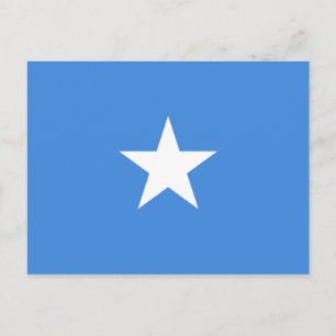 Cartão postal de bandeira da Somália (Somália)