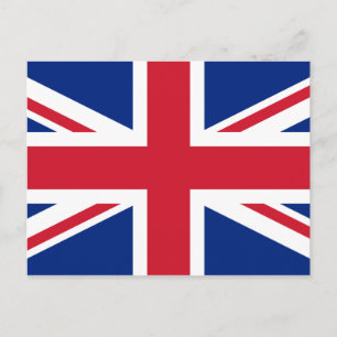 Cartão postal de bandeira do Reino Unido