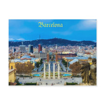 Cartão postal de Barcelona