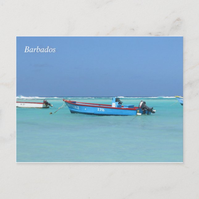 Cartão postal de Barcos Oceânicos Barbados (Frente)