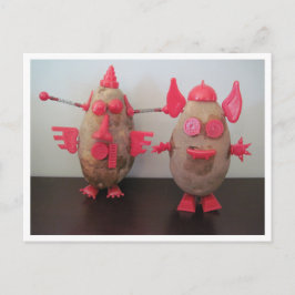 Cartão postal de Batatas Espaciais