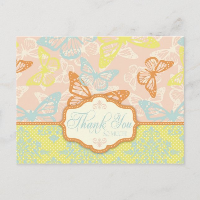 Cartão Postal de Bebê Butterfly (Frente)