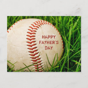 Cartão postal de beisebol de Dia de os pais feliz