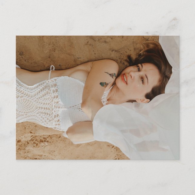 Cartão postal de beleza de praia (Frente)