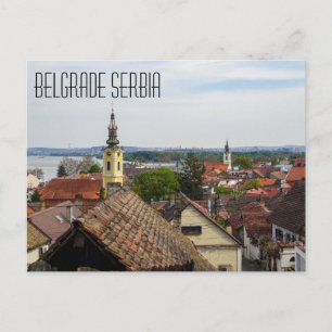 Cartão postal de Belgrado Sérvia
