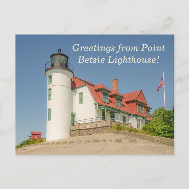 Cartão postal de Betsie Lighthouse (Frente)