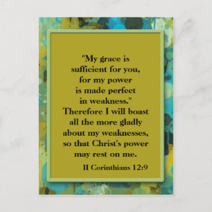 Cartão postal de Bíblia Cristão Inspiracional V