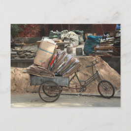 Cartão postal de bicicleta da China Pequim