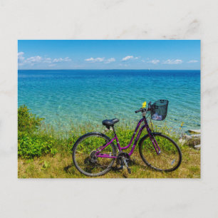 Cartão postal de bicicleta da ilha Mackinac