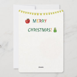 cartão postal de biscoito de maçã de Natal