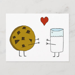 Cartão postal de Biscoitos e Leite