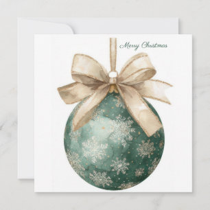 Cartão postal de Boas Festas de Natal festivo e el