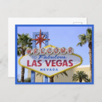 Cartão postal de boas-vindas de Nevada Las Vegas