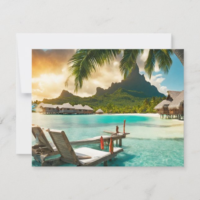 Cartão postal de Bora Bora (Bora Bora d) (Frente)