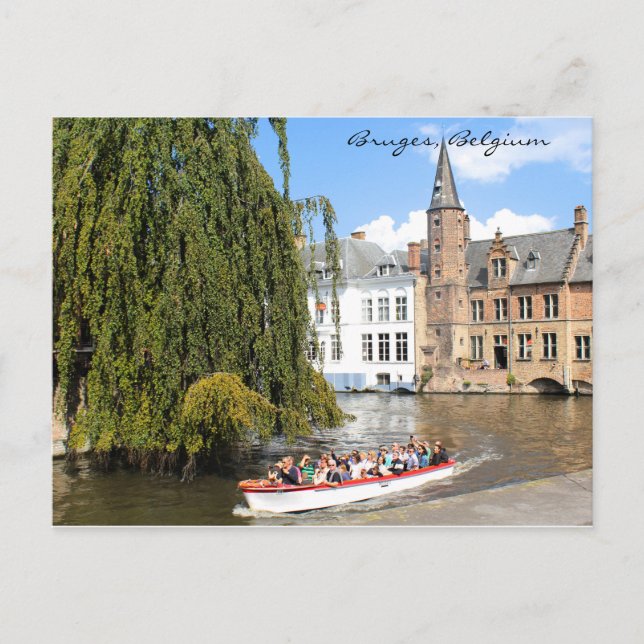 Cartão postal de Bruges, Bélgica (Frente)