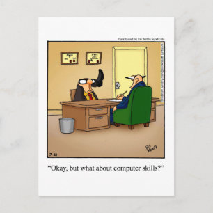 Cartão postal de caça ao trabalho