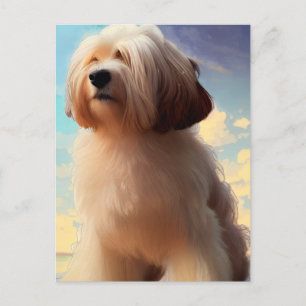 Cartão postal de cachorro Havanese fofo