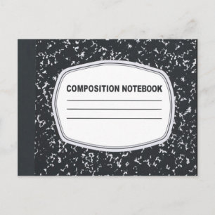 Cartão Postal de Caderno de Composição Personalizá