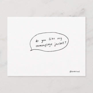 cartão postal de camo