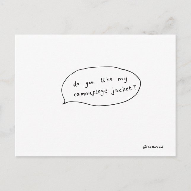 cartão postal de camo (Frente)