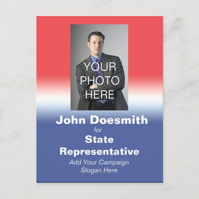 Cartão postal de campanha eleitoral política Eleiç (Frente)