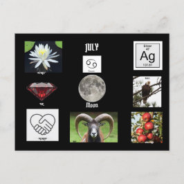 Cartão postal de Cancer de julho