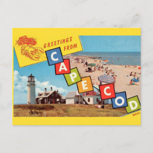 Cartão postal de Cape Cod dos anos 50