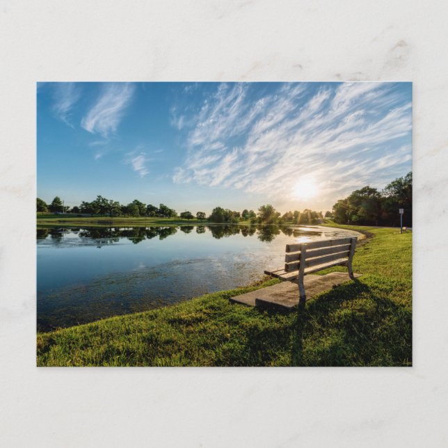 Cartão postal de Cape Girardeau County Park Bench  (Frente)