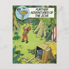 Cartão postal de carro antigo | Citroen 2cv | Fran