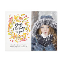 Cartão postal de cartão com fotos de coroa de Nata