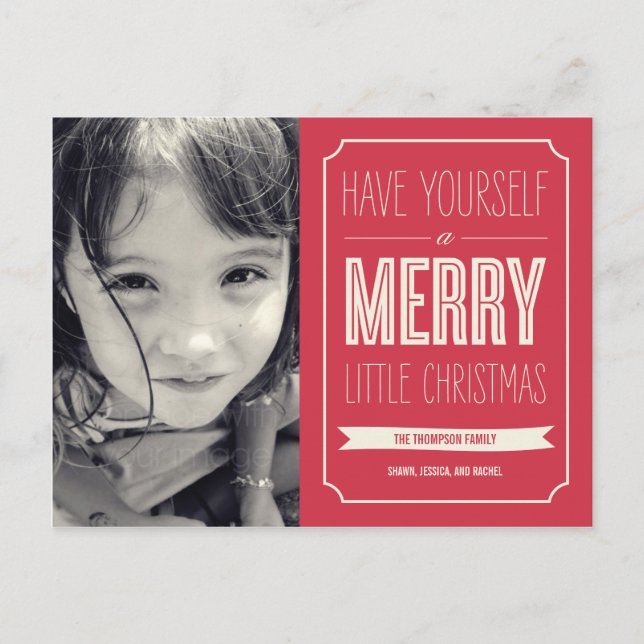 Cartão-postal de Cartão com fotos de Férias de Nat (Frente)