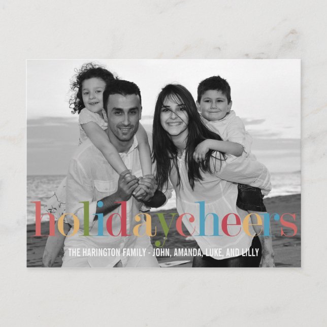 Cartão-postal de Cartões com fotos de Feriado RAIN (Frente)