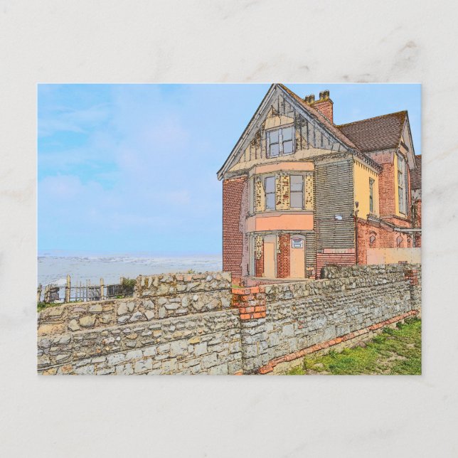 Cartão postal de Casa Decrépita (Frente)