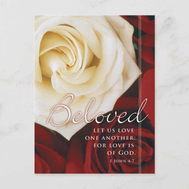 cartão postal de casamento amado (Frente)