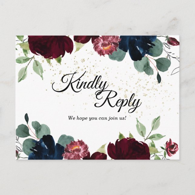 Cartão postal de casamento de celebração de verão (Frente)