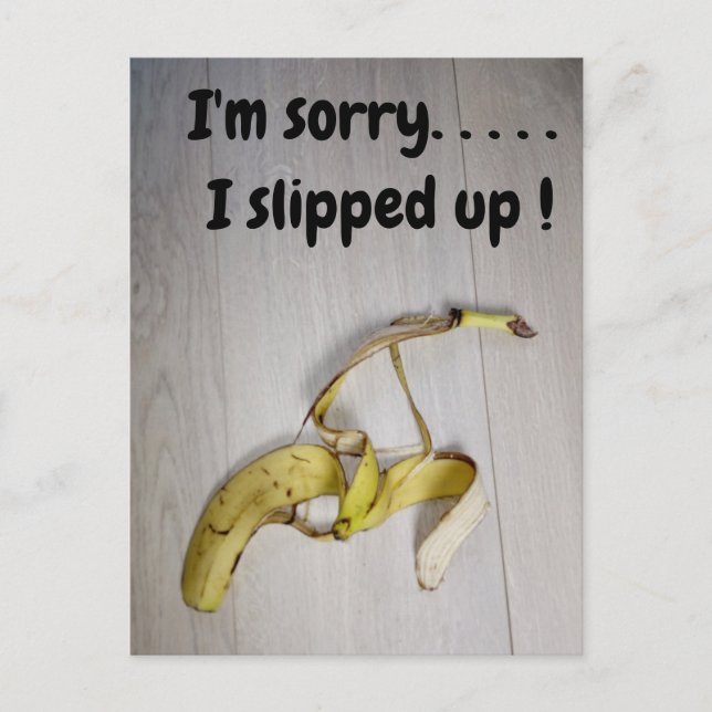 Cartão postal de casca de banana (Frente)
