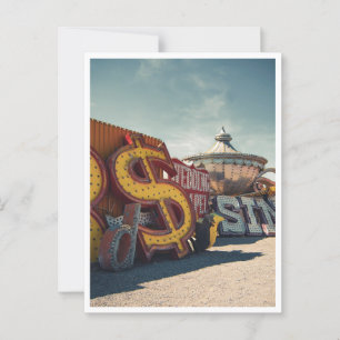 Cartão postal de Casino Retro de Las Vegas