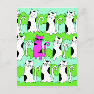 Cartão postal de Cat Art legal