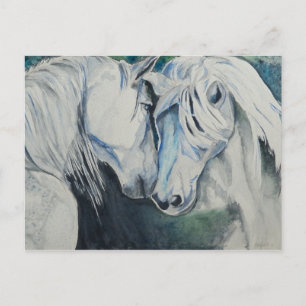 Cartão postal de Cavalo de Aquarela