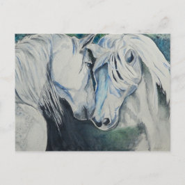 Cartão postal de Cavalo de Aquarela