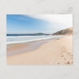 Cartão postal de cena de praia pacífica