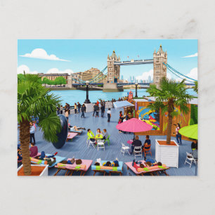 Cartão postal de cena de verão em Londres