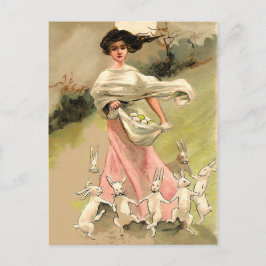 Cartão postal de cerimônia de Páscoa vintage