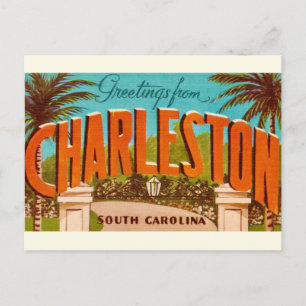 Cartão postal de Charleston Carolina do Sul